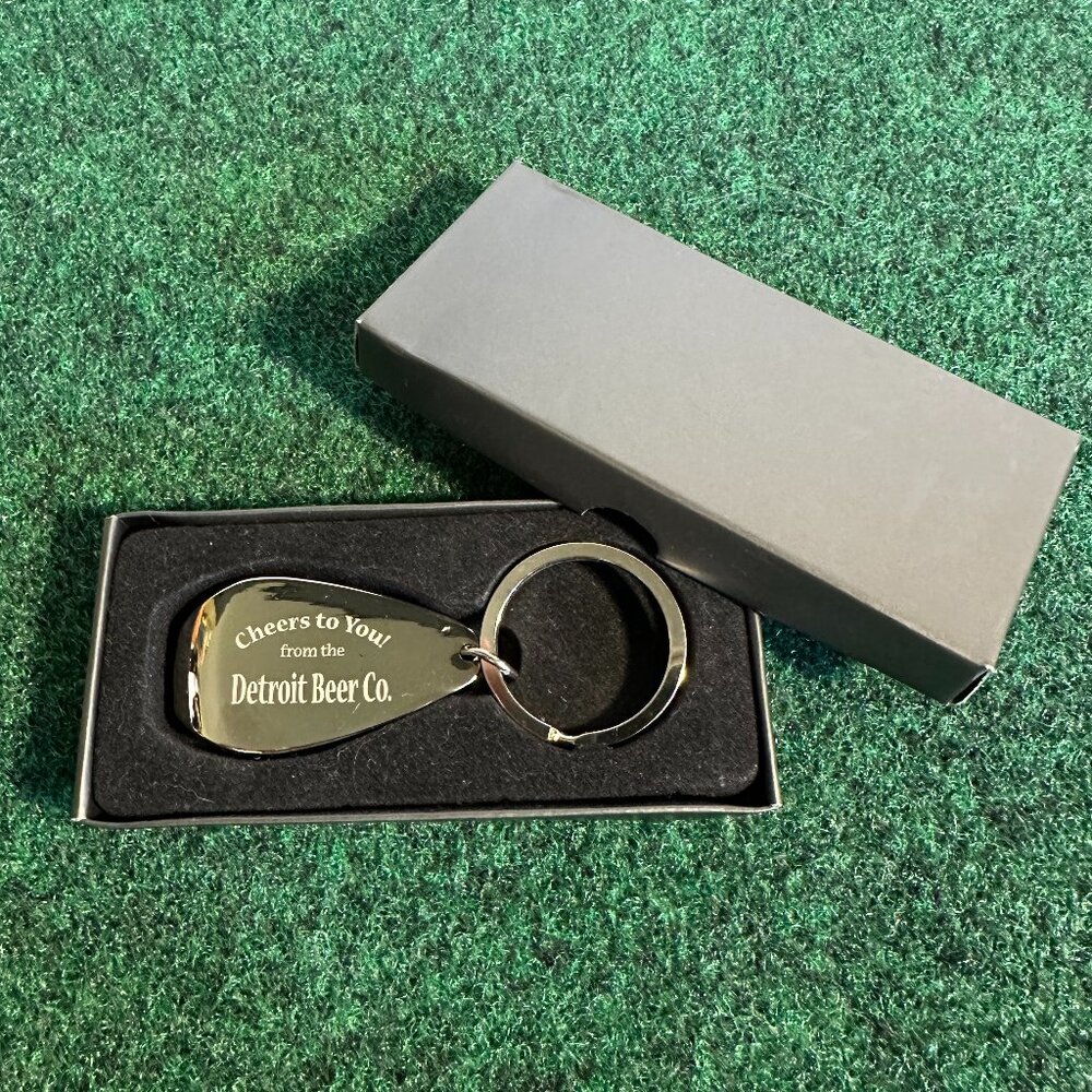 Detroit Beer Co. engraved keychain/bottle opener
